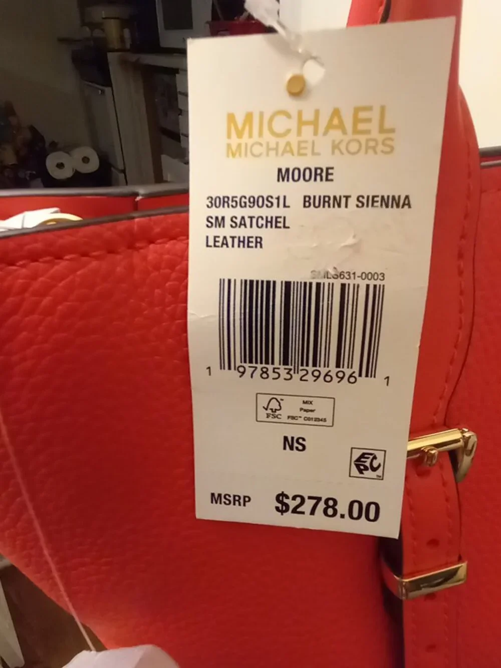 Michael Kors Moore Satchel   NWT